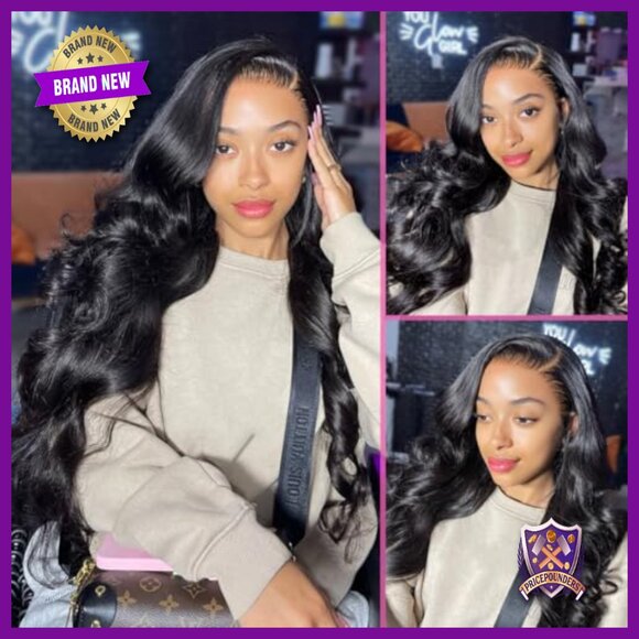 22 Inch Glueless Human Hair Wig 200% Density Body Wave Pre Cut Lace main image 5